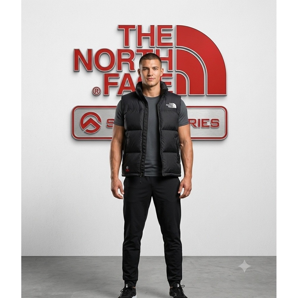 The North Face Summit Series Puffer Vest Mens Black Full Zip Quilted Gilet